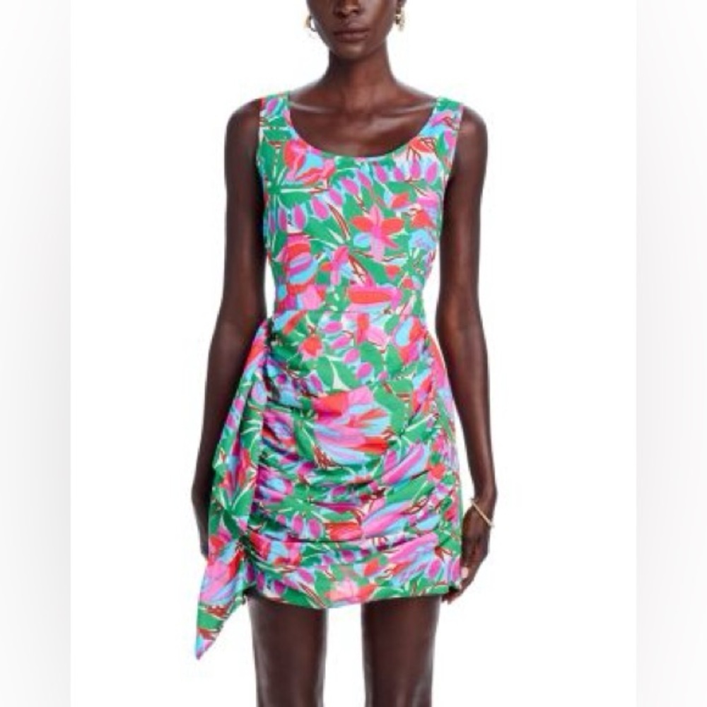 RHODE
Tilda Floral Draped Mini Dress